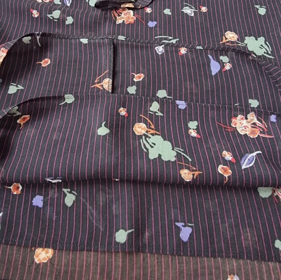 Cabi Pinstripe Front Ruffle Floral Flowy Cami - Picture 5 of 11